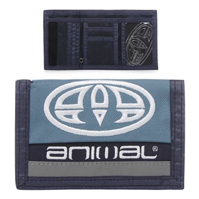 Blue logo print wallet